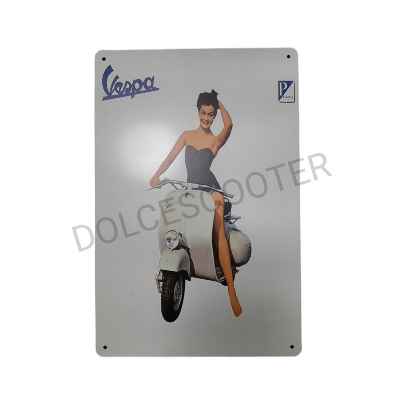 Placa decorativa vespa