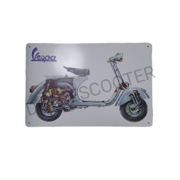 Placa decorativa vespa